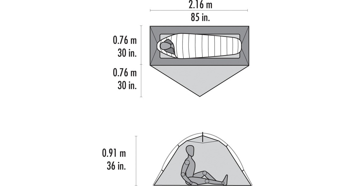 MSRHubba NX Solo Backpacking Tent  (Olijfgroen/rood)