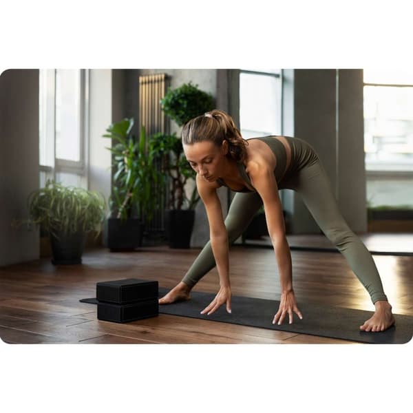 Skum yoga blokk - sett med 2 stk NS-962 sort