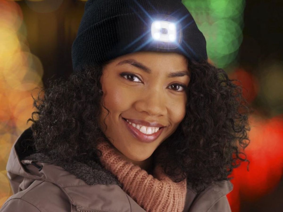 Technosmart muts met LED verlichting - Black