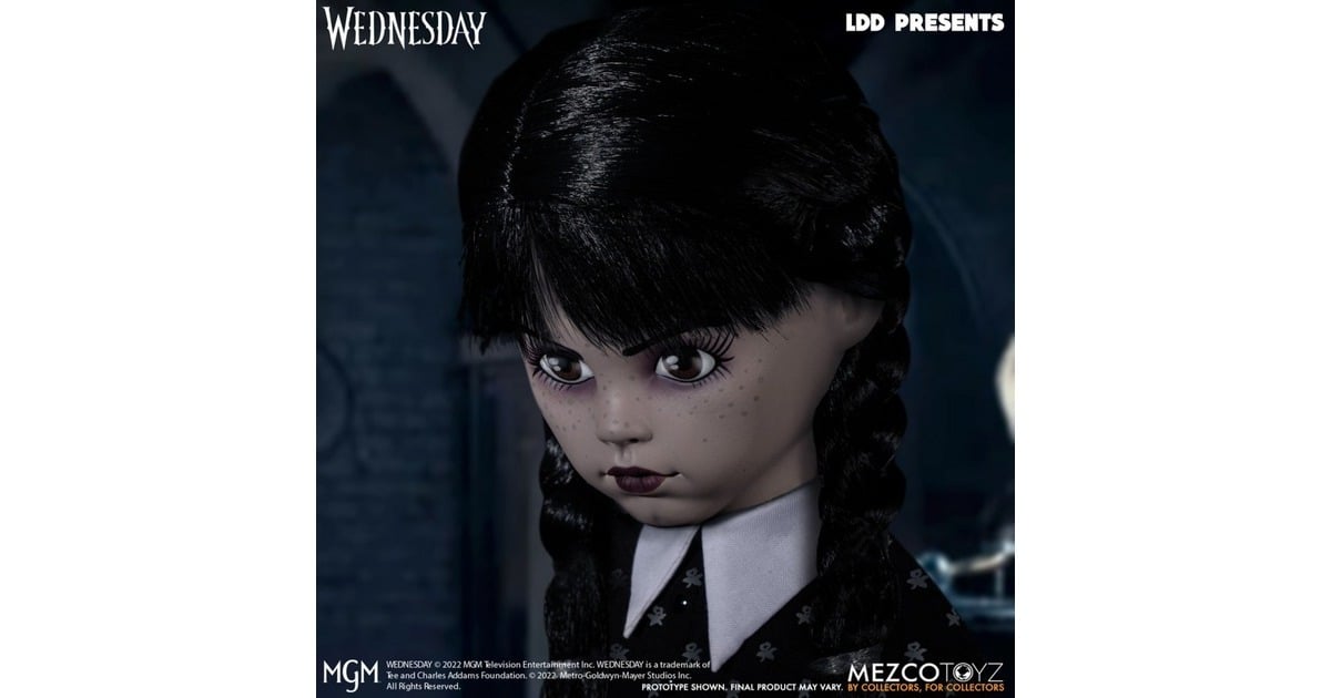 Mezco ToysLiving Dead Dolls: Wednesday Addams 10 inch Action Figure Speelfiguur