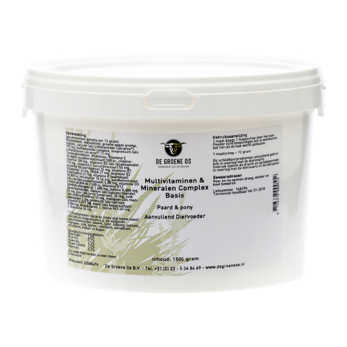 Groene Os Multivitaminen en Mineralen Complex Basis - Paard/Pony