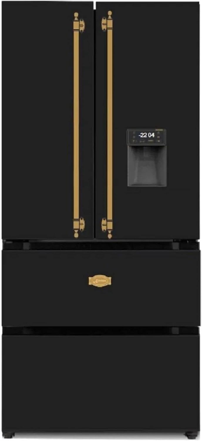 Kaiser KS 80425 Em Side-by-Side Kühlschrank, 183 cm hoch, 83.6 cm breit, Retro Kühlschrank, Side-by-Side Kühl Gefrier Kombi, No Frost 506 L