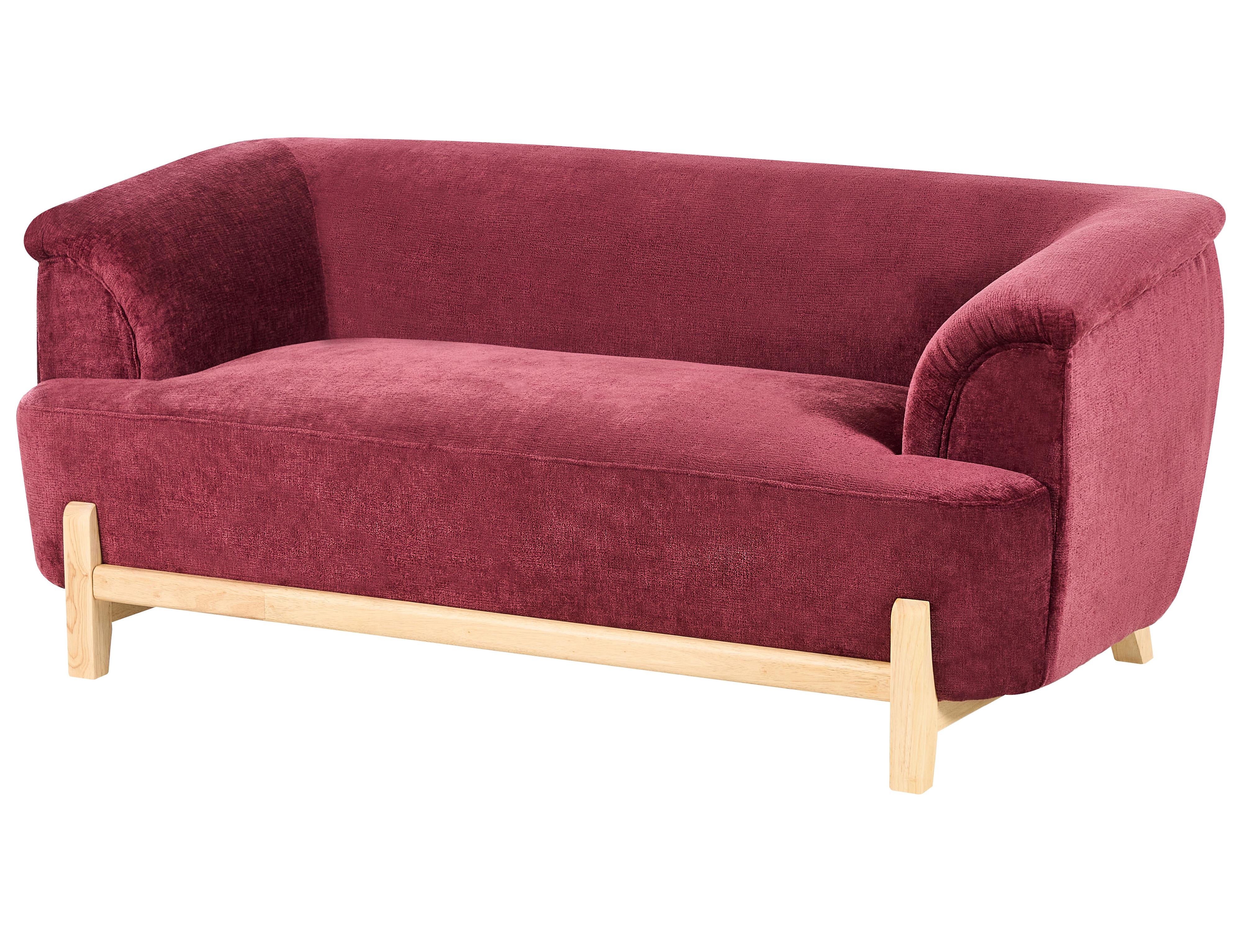 Bank 2-zits ALNOR Chenille Bordeauxrood