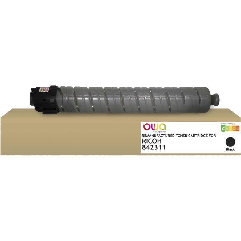 Toner remanufacturé OWA - standard - Noir - pour RICOH 842311