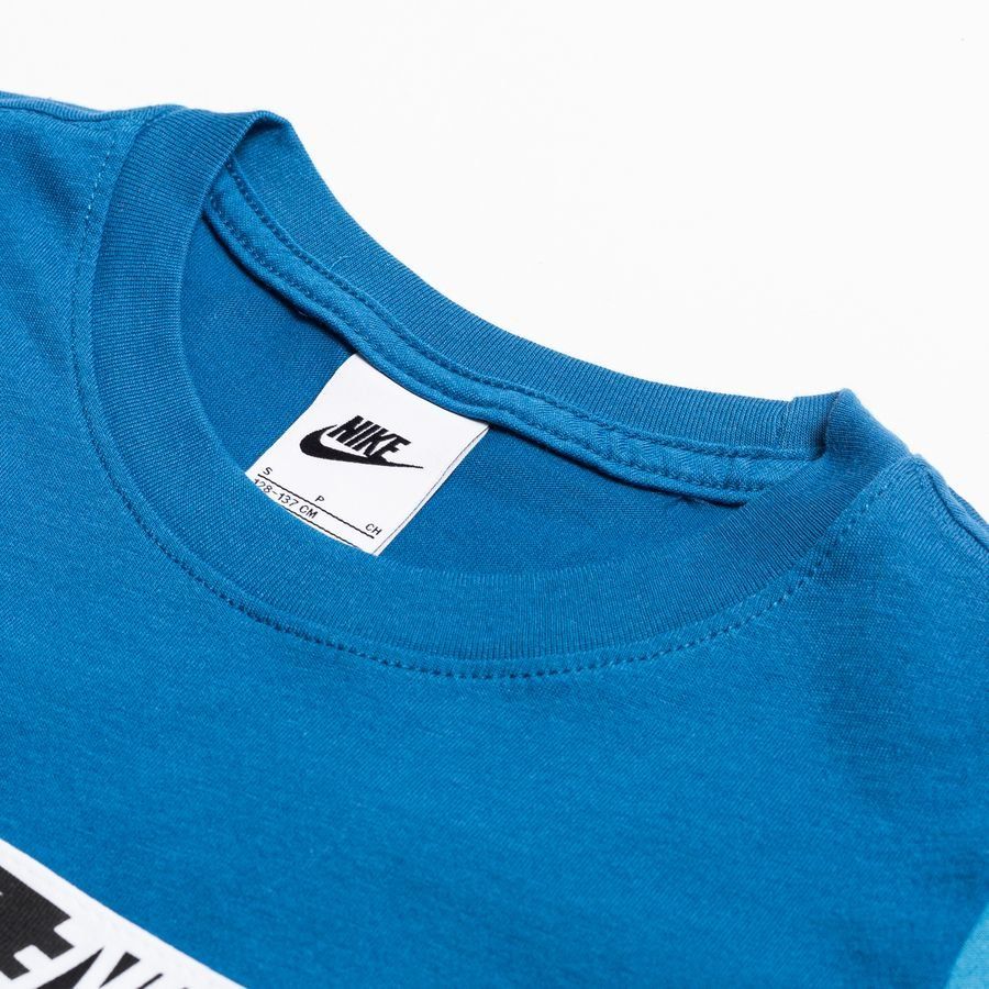 Nike T-Shirt NSW Repeat - Bleu/Blanc Enfant