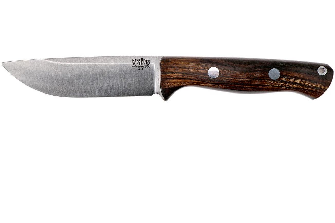 Bark River Bravo 1 A2 Rampless, Desert Ironwood, brown sheath