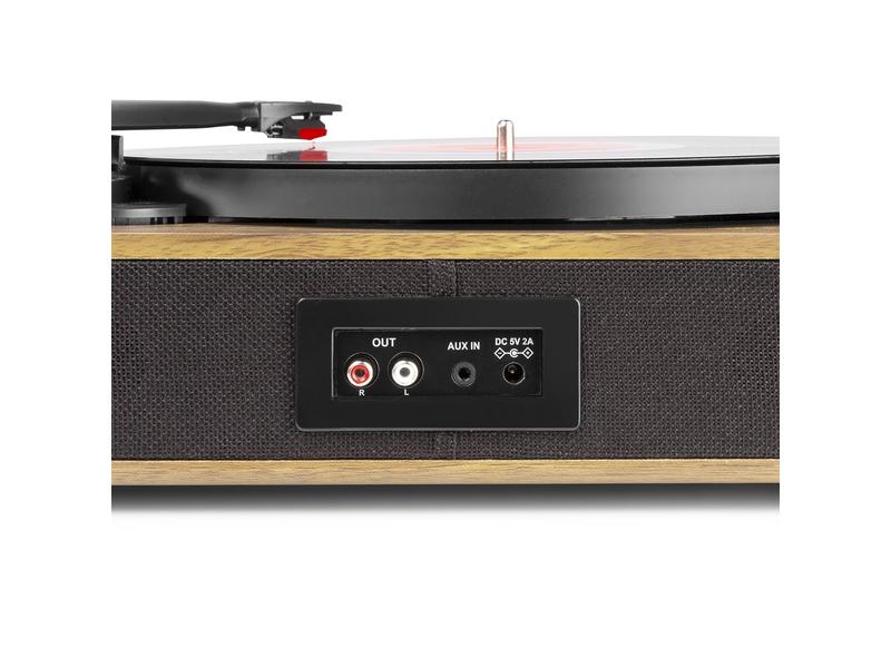 Fenton Plattenspieler mit Bluetooth RP162 Hellbraun Hochwertiger Plattenspieler mit Keramik Tonabnehmer