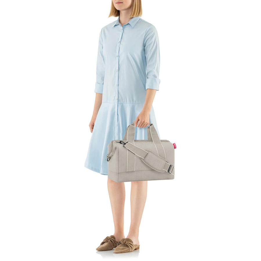 reisenthel travelling allrounder M - Reisetasche 40 cm herringbone sand