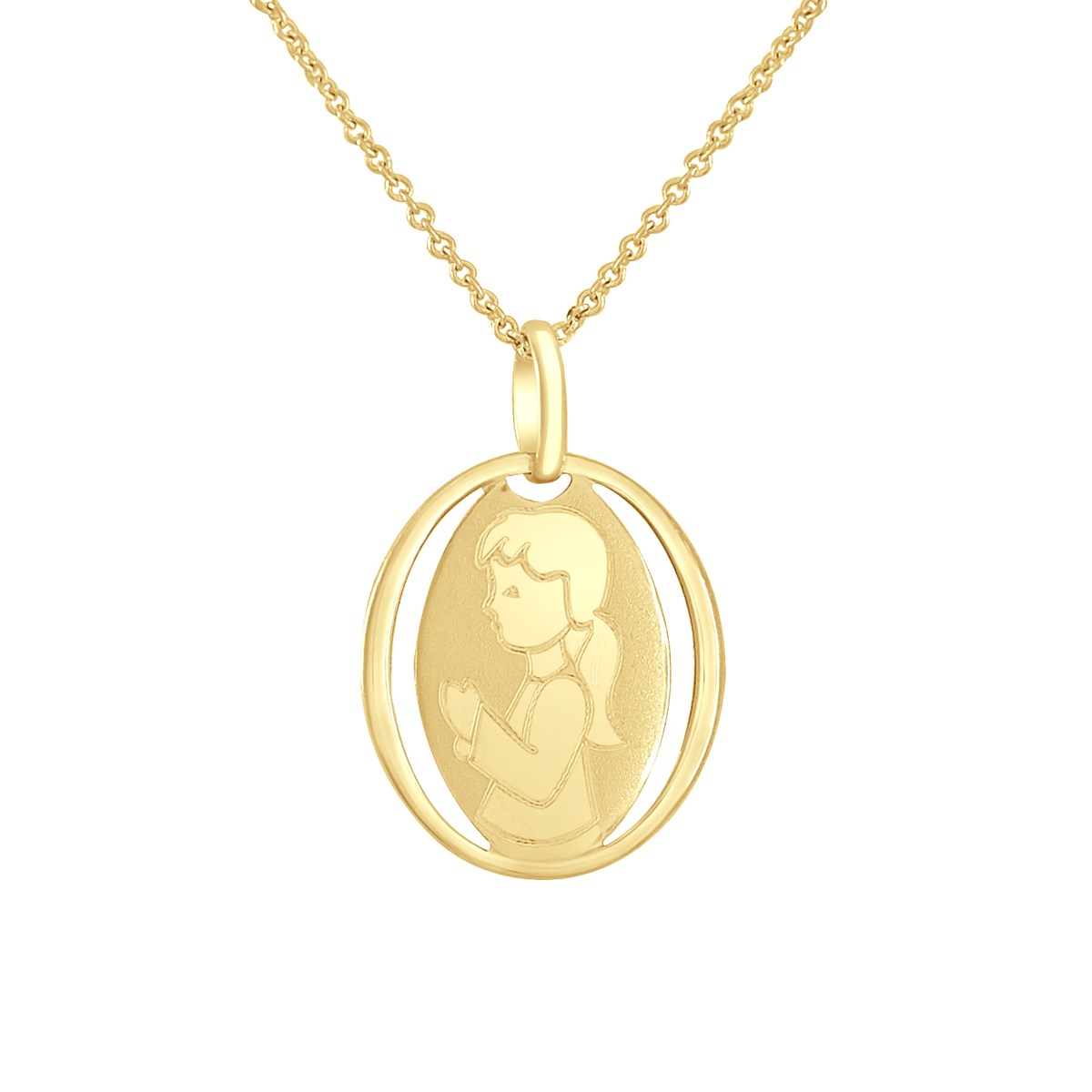 Pendentif FILLE - Or Jaune