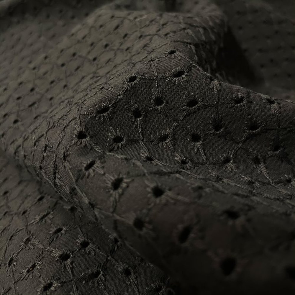 Foulchie Broderie Anglaise Noire