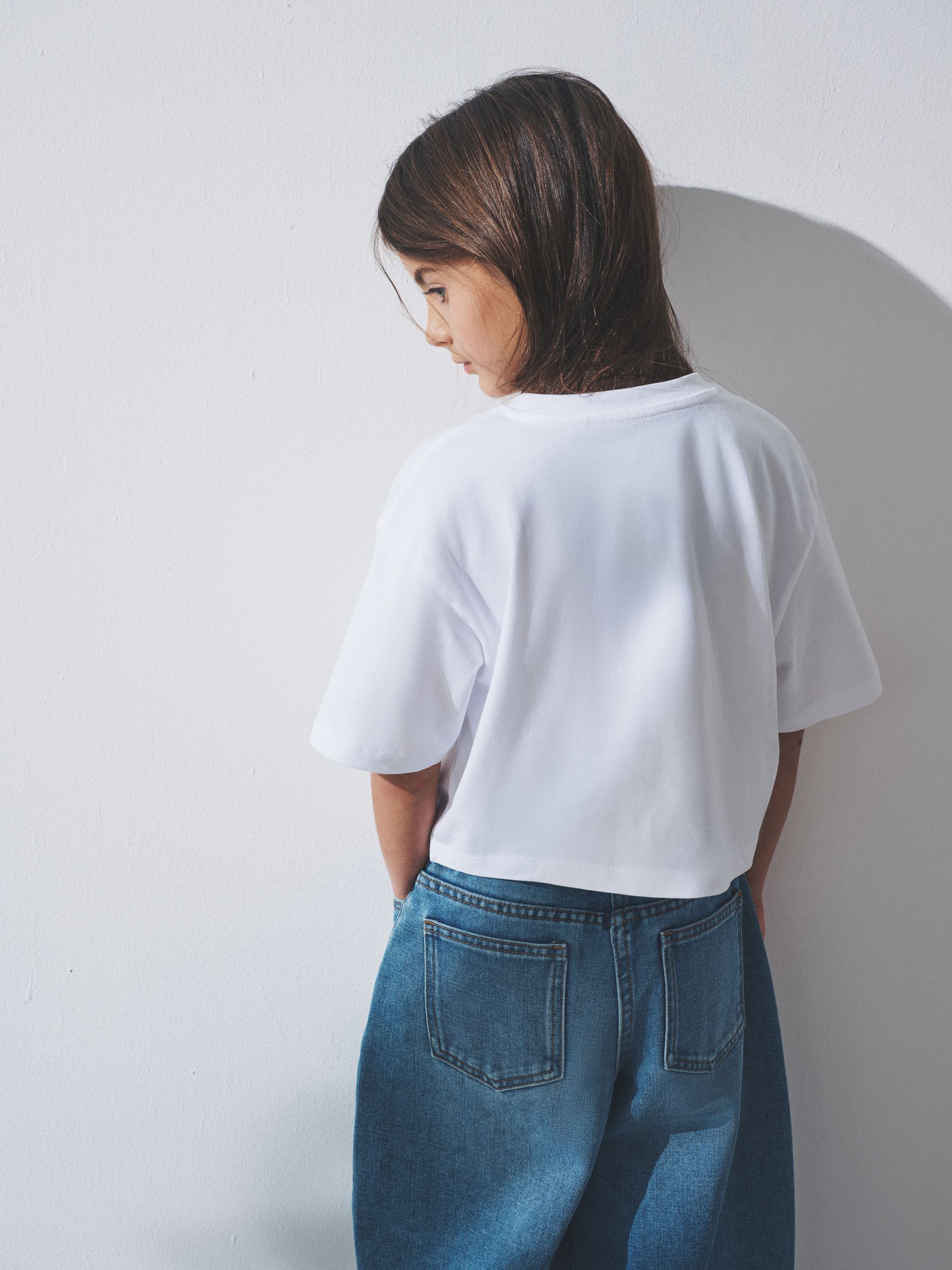 Zwart/bruin/wit - The Set 4 Pack Oversized Cropped Short Sleeve Heavyweight Cotton T-Shirts