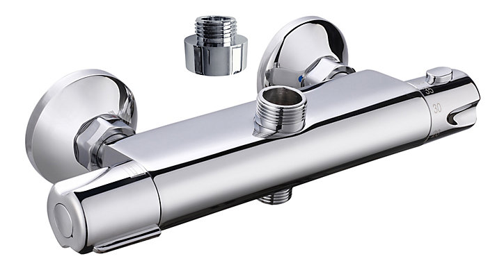 Mitigeur de douche thermostatique chromé Edouard Rousseau Breva