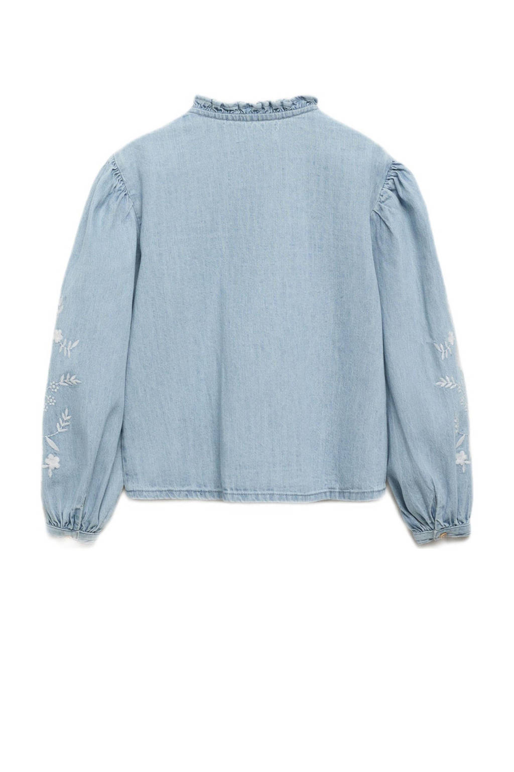 Mango Kids blouse light blue denim