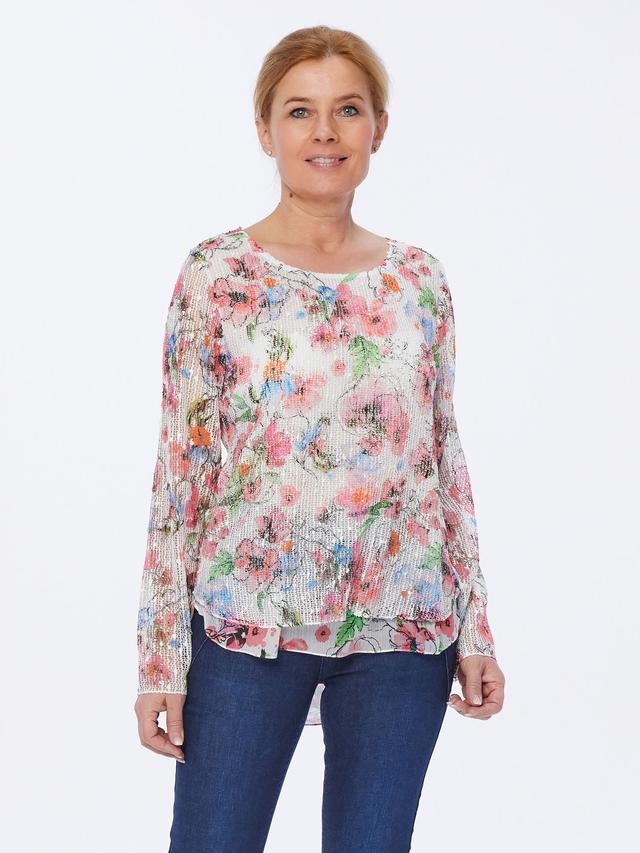 Blusenshirt Romantik Häkelspitze