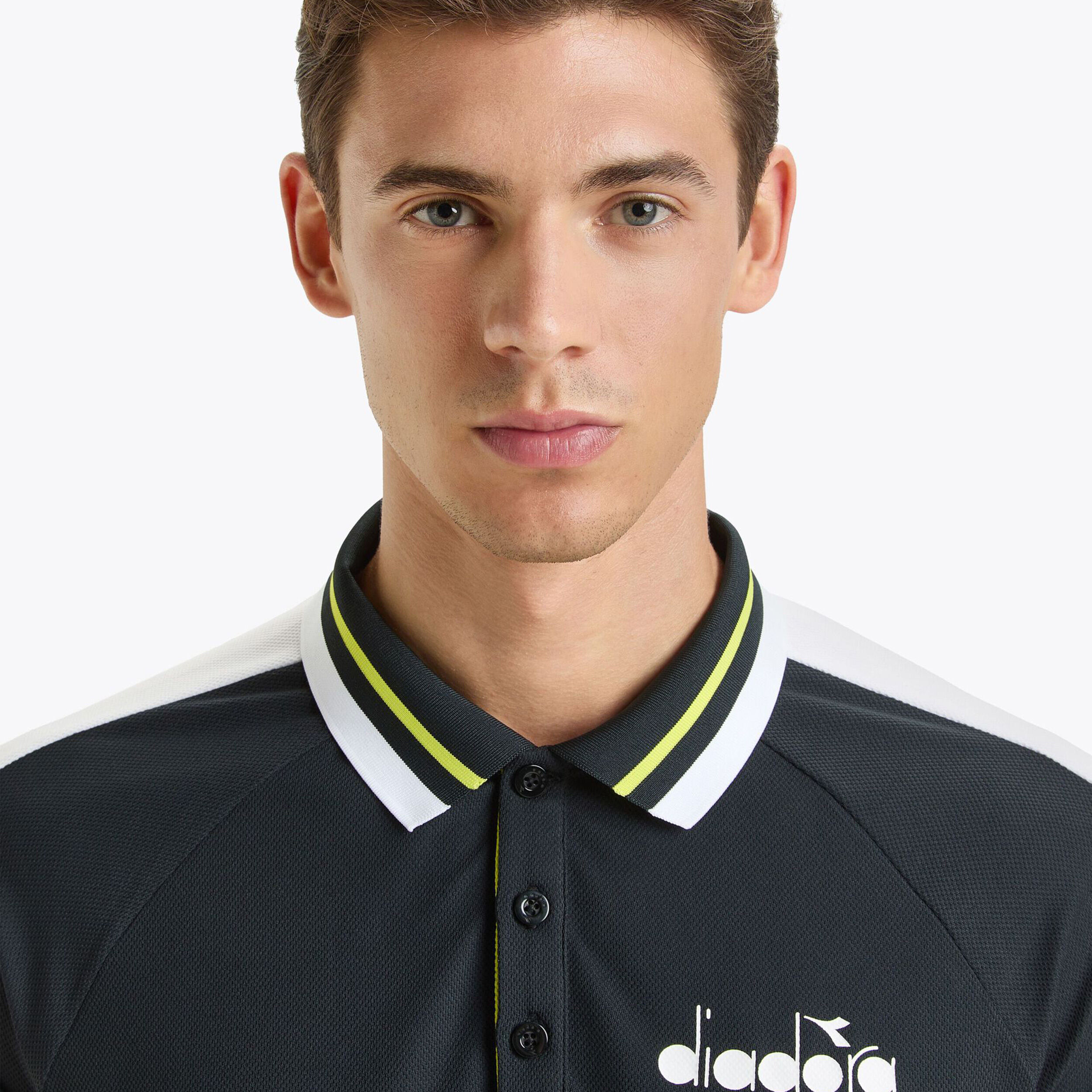 Diadora Icon Polo Hommes - Noir
