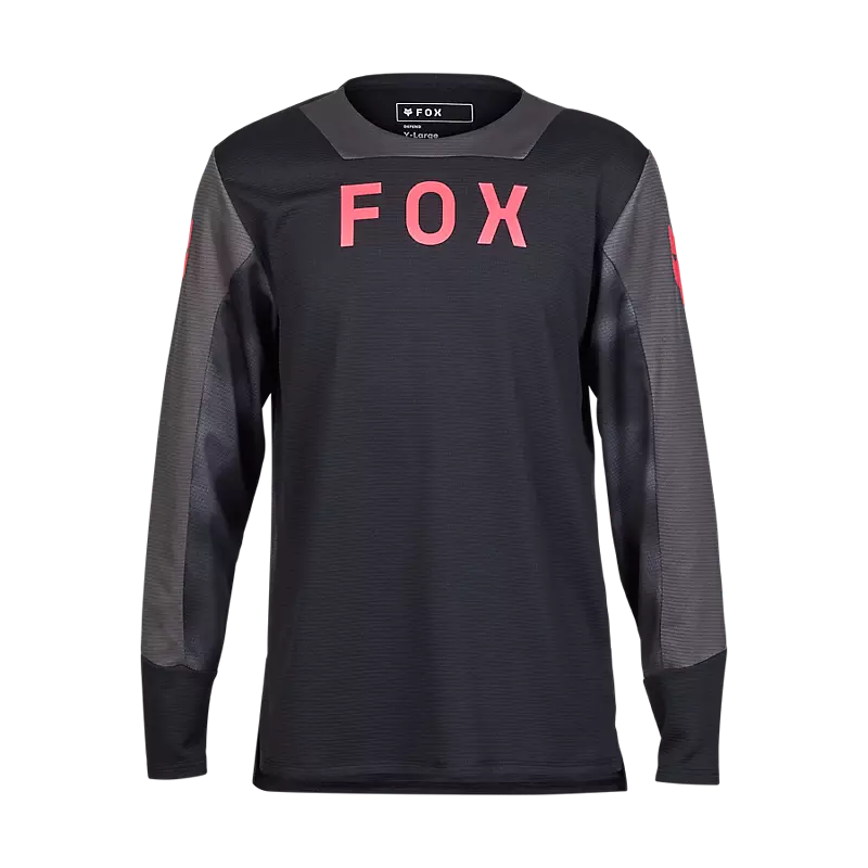 FOX Defend Taunt langærmet cykeltrøje sort junior