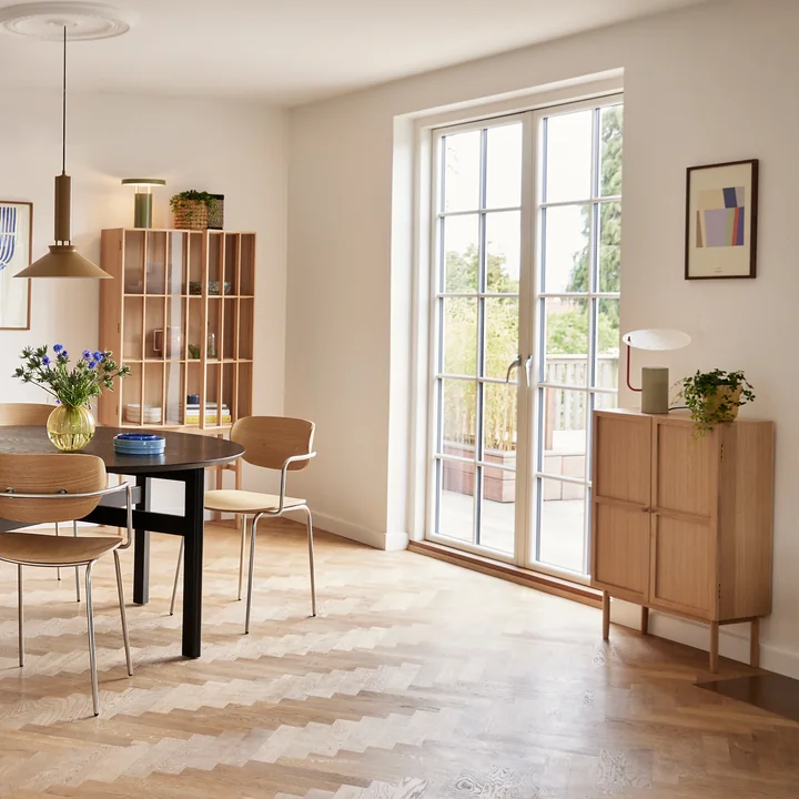 Hübsch Interior - Shoji Kabinet, H 90 cm, Eiche