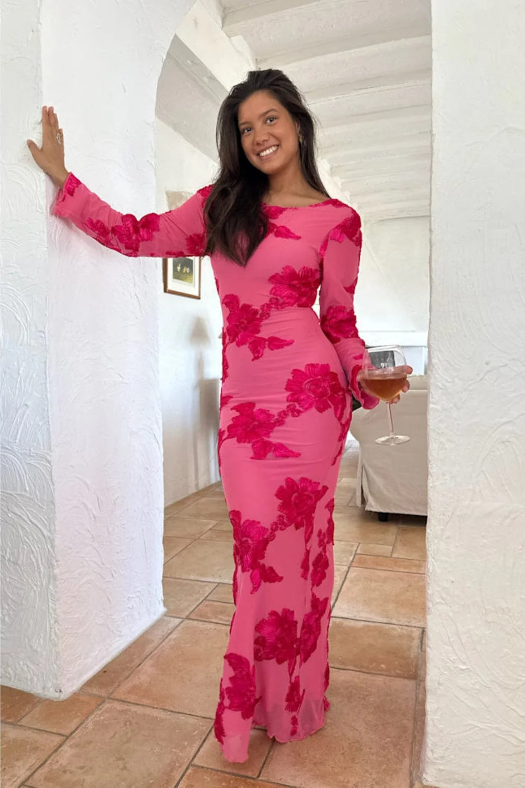 BYIC Floraic Mesh Dress A23862