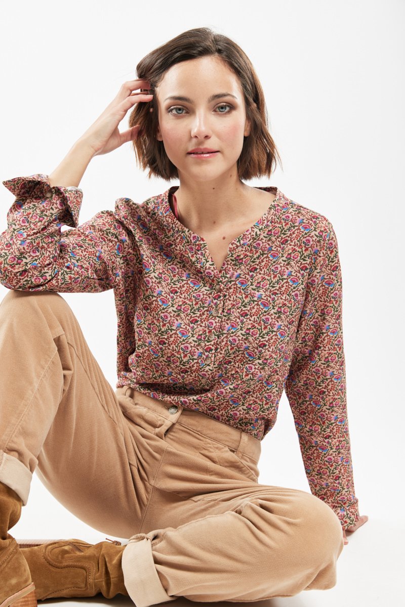 Chemisier fleuri CARLY