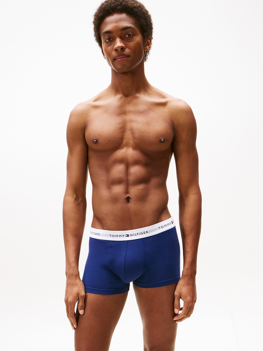 TOMMY HILFIGER<br>Conjunto de 3 cuecas boxer lisas