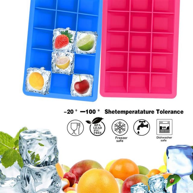 2x Isterningeforme isterningeboks isterningebakker sæt