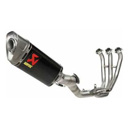 Ligne Complète Akrapovic Racing carbone Embout titane - Noir