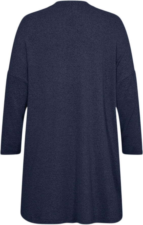 Wasabiconcept Curvy WA-SIMONE 3 Cardigan Navy blå 96799 blue iris melange
