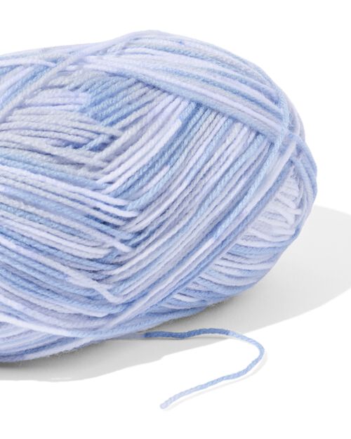 fil acrylique bleu chiné 100g 250m