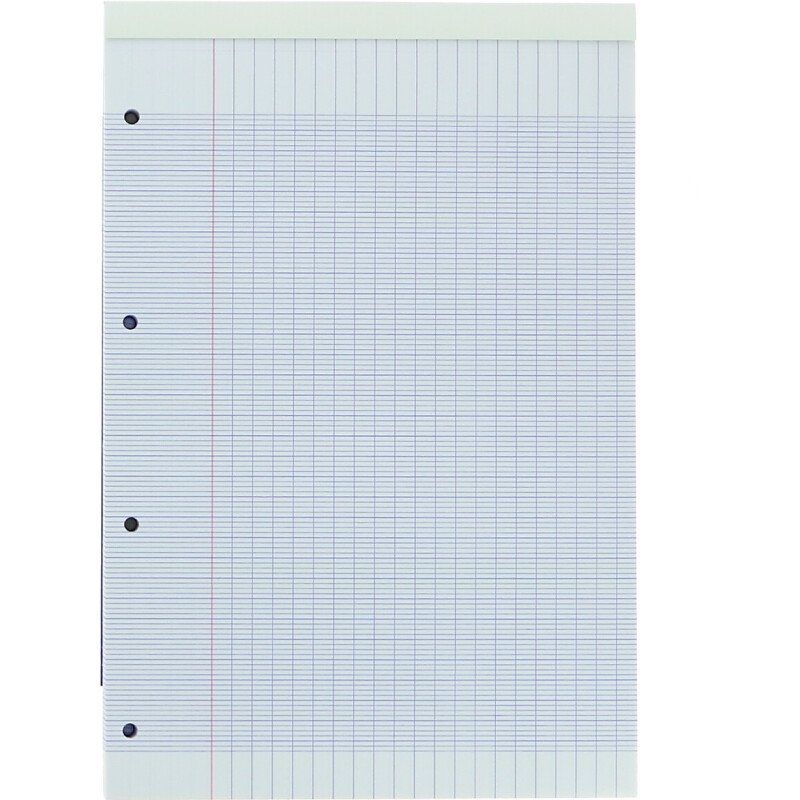Bloc de bureau agrafé Color Life Oxford  21 x 29,7  grands carreaux 160 pages
