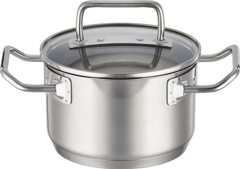 RÃ¶sle - Expertiso - Pannenset - 4 Delig - RVS - Glazen Deksels