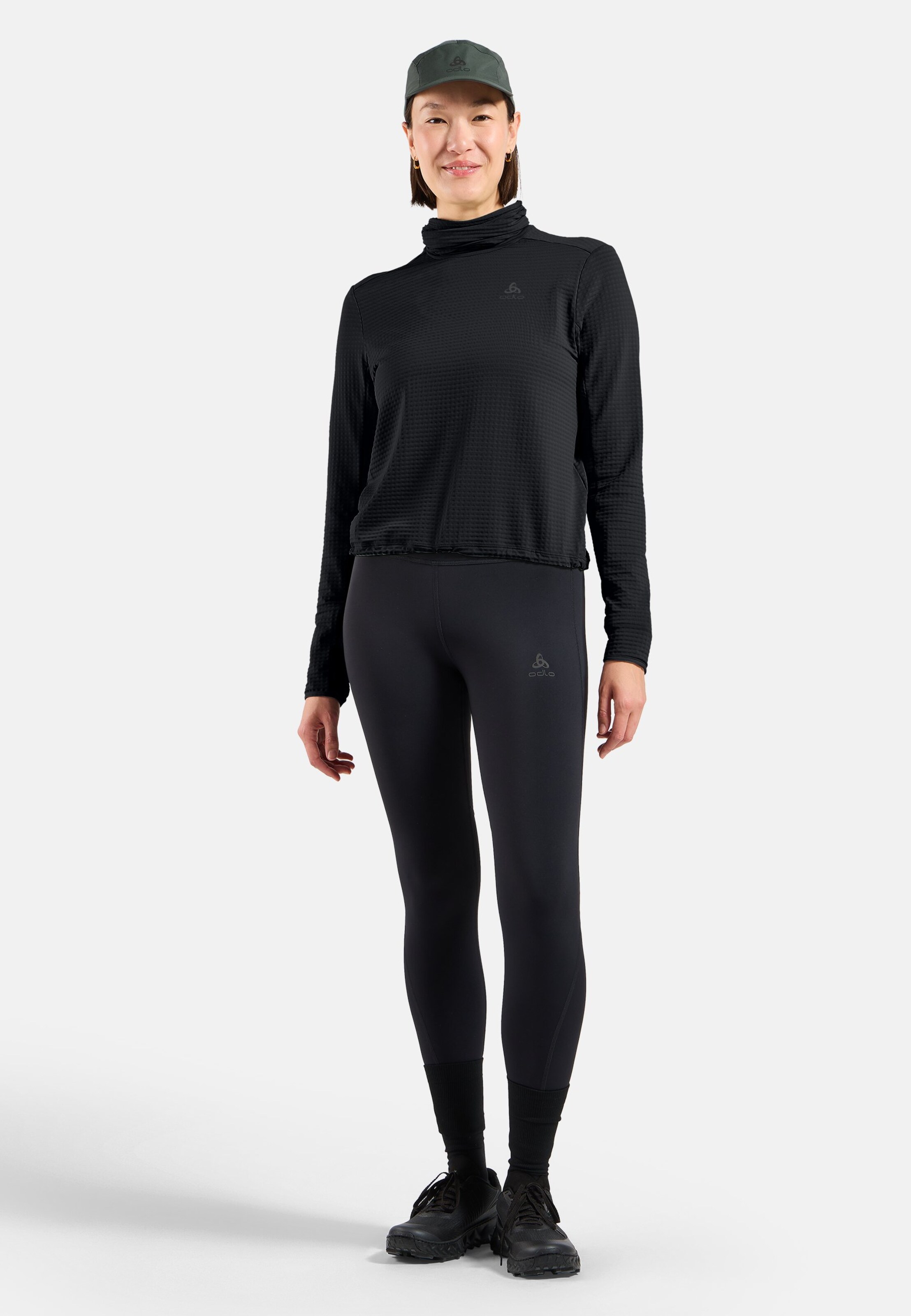 Essentials Thermal Laufshirt mit Rollkragen in black