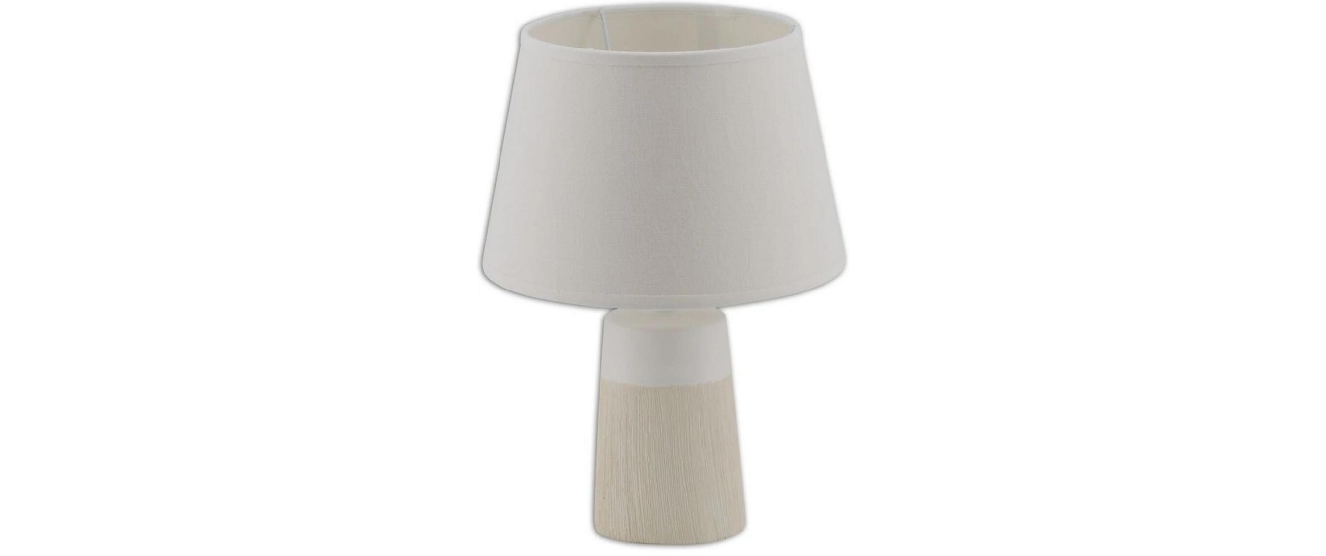 Tischleuchte «Talia» h: 31 cm WeissTischlampe aus Keramik