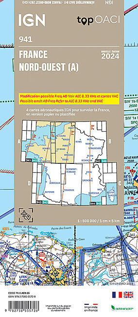 IGN - OACI941 - FRANCE NORD-OUEST IGN