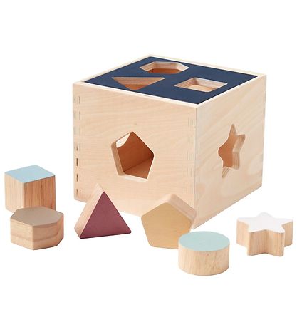 Kids Concept Puttekasse - Aiden - Tr?/Multifarvet