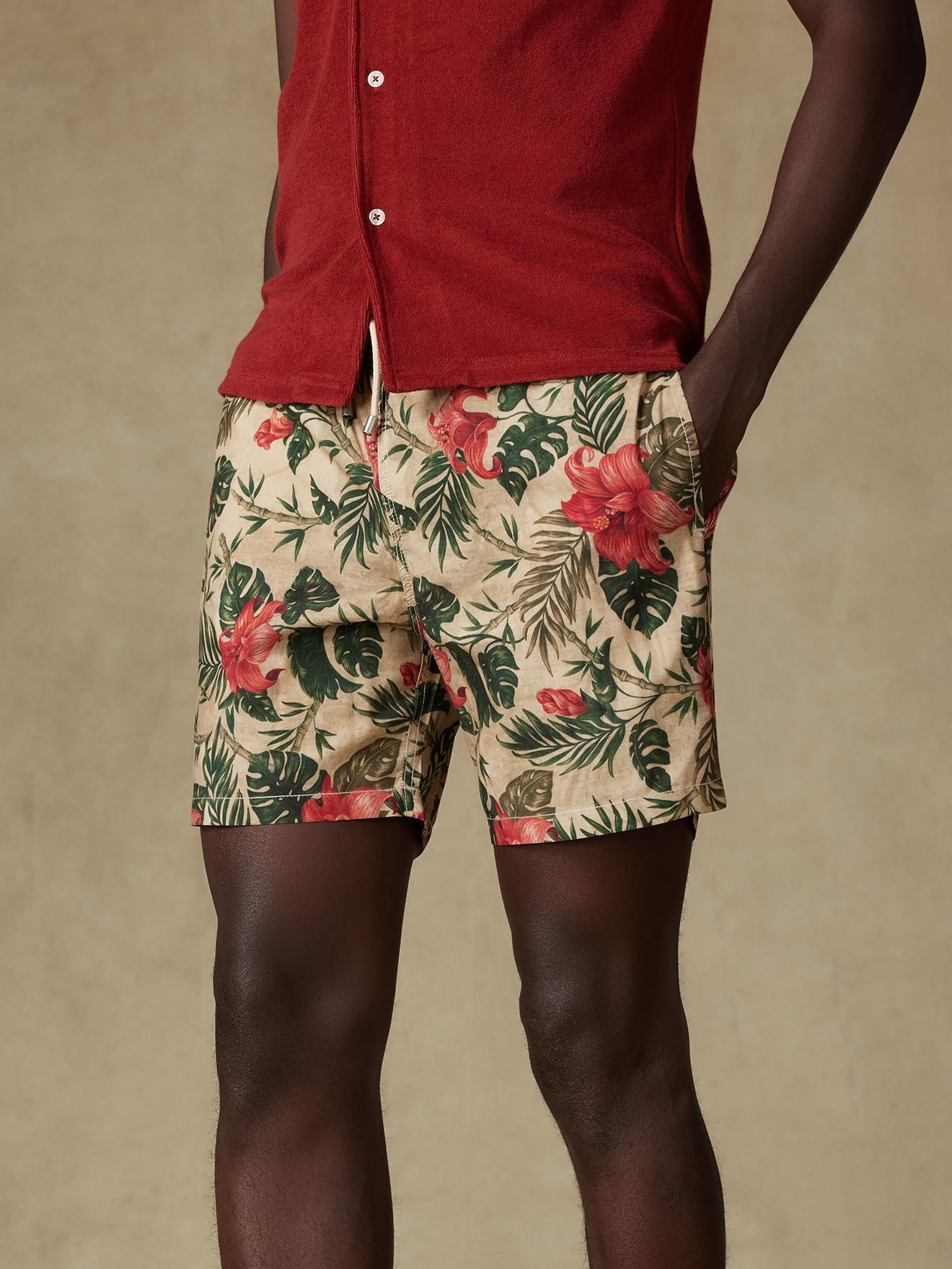 Maillot de bain jungle ivoire