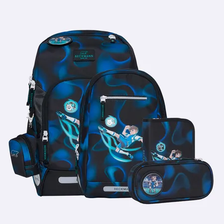 Beckmann Schulrucksack-Set Active Air FLXMagic League, 6-teilig