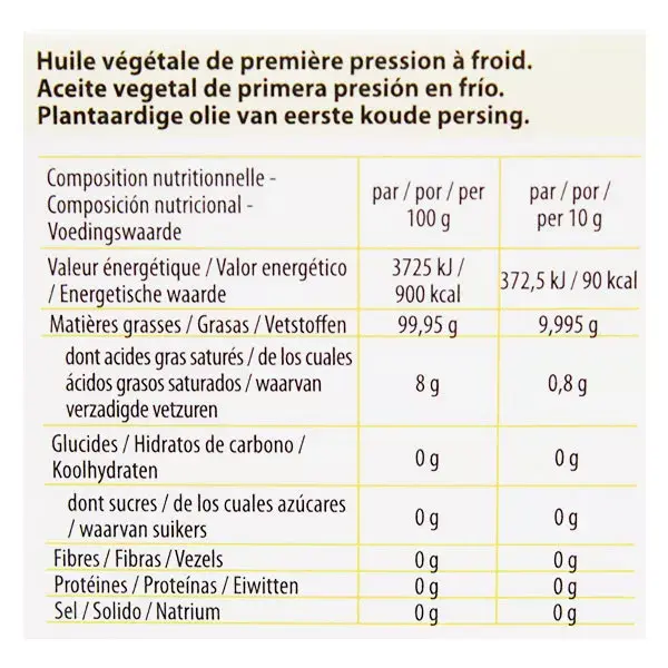 Pranarom Huile Végétale Noisette 50ml