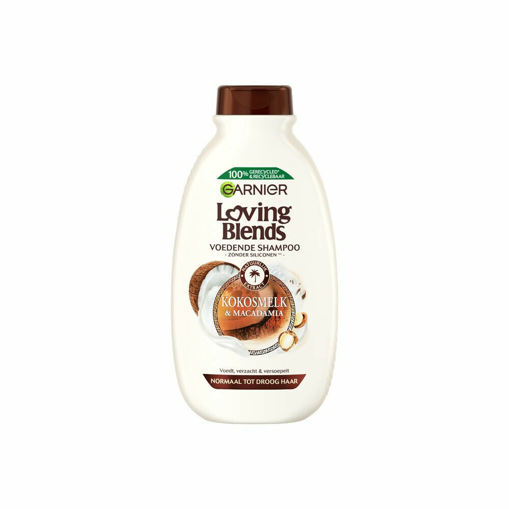 Garnier Loving Blends Kokosmelk en Macadamia - Shampoo - 3x 300 ml & Conditioner 2x 250 ml - Pakket