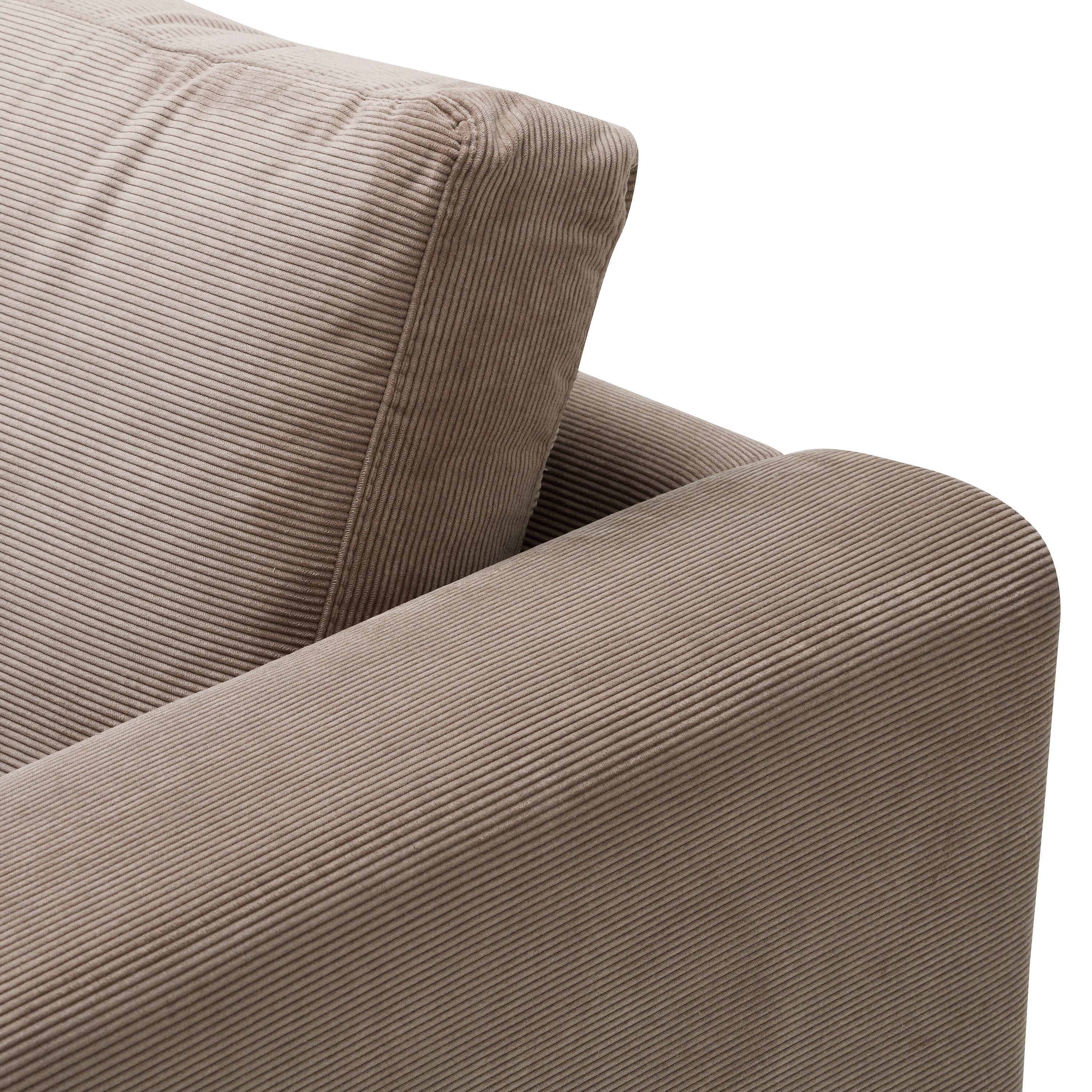 DIENER Ecksofa - Taupe / B: 235.0 cm x T: 156.0 cm x H: 81.0 cm