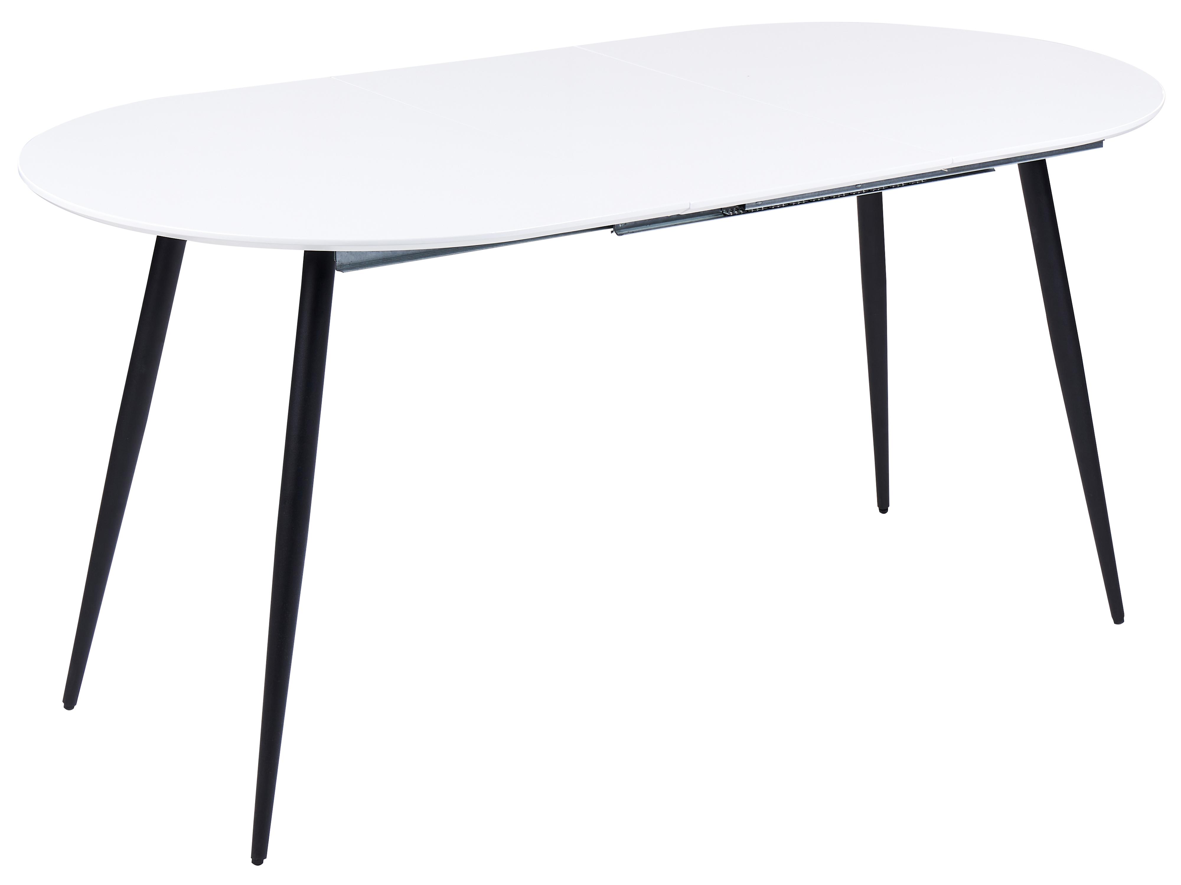 Eettafel uitschuifbaar STAVERTON Wit 80 cm 120/160 cm