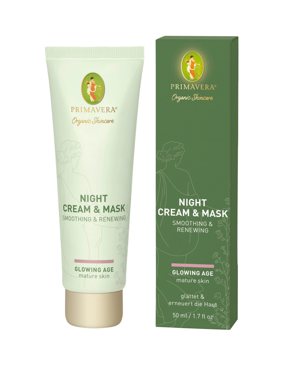 PRIMAVERA  Night Cream & Mask Smoothing & Renewing, 50 ml