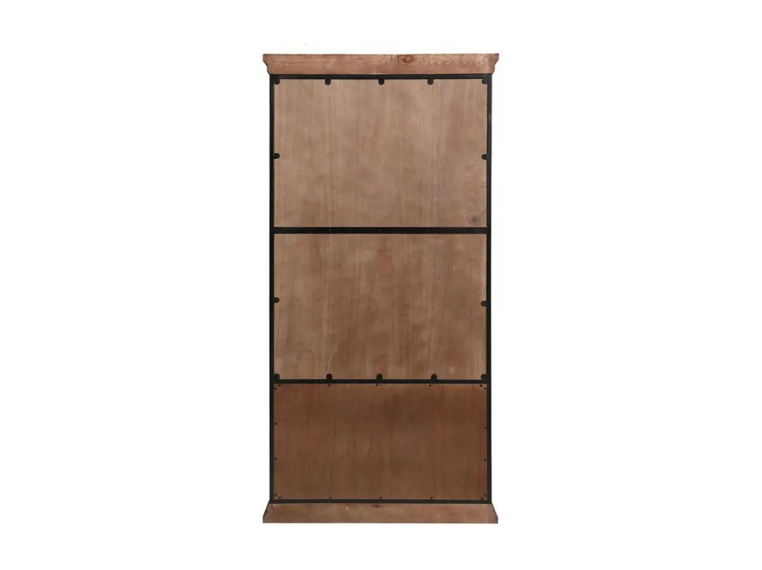 Bibliothèque vitrée 2 portes Bois-MDF Marron - Manufacture Interior's