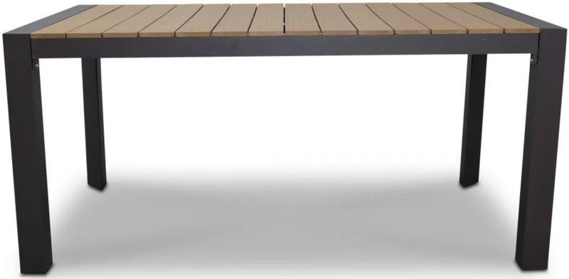 LUX - Cortona - Tuintafel - Natural - Aluminium + Polywood - 160cm