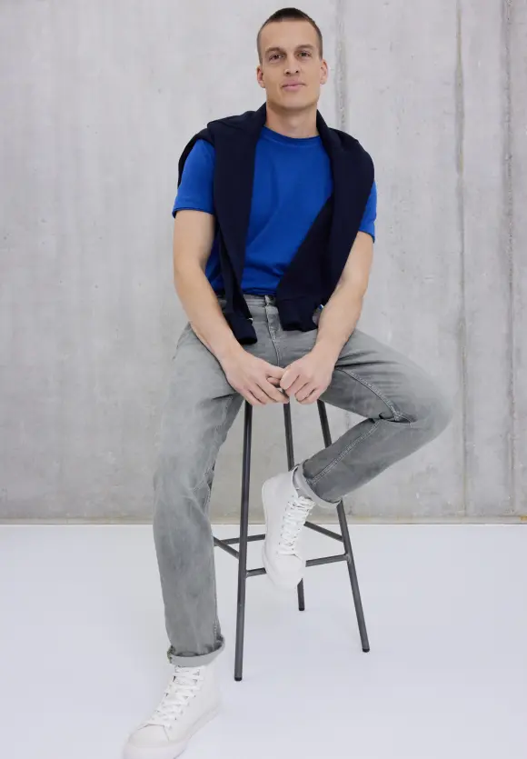 Regular Fit Jeans - clear grey random wash