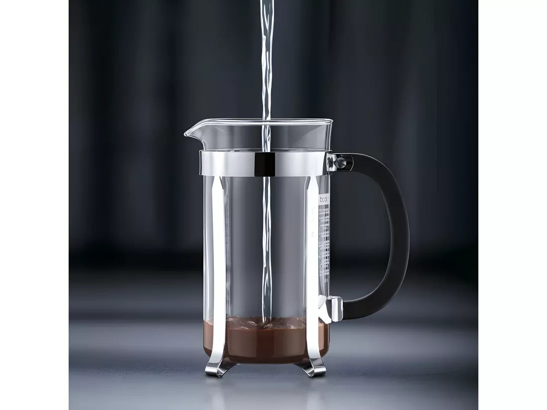 Cafetière Chambord 8 tasses en inox noir - sans boîte