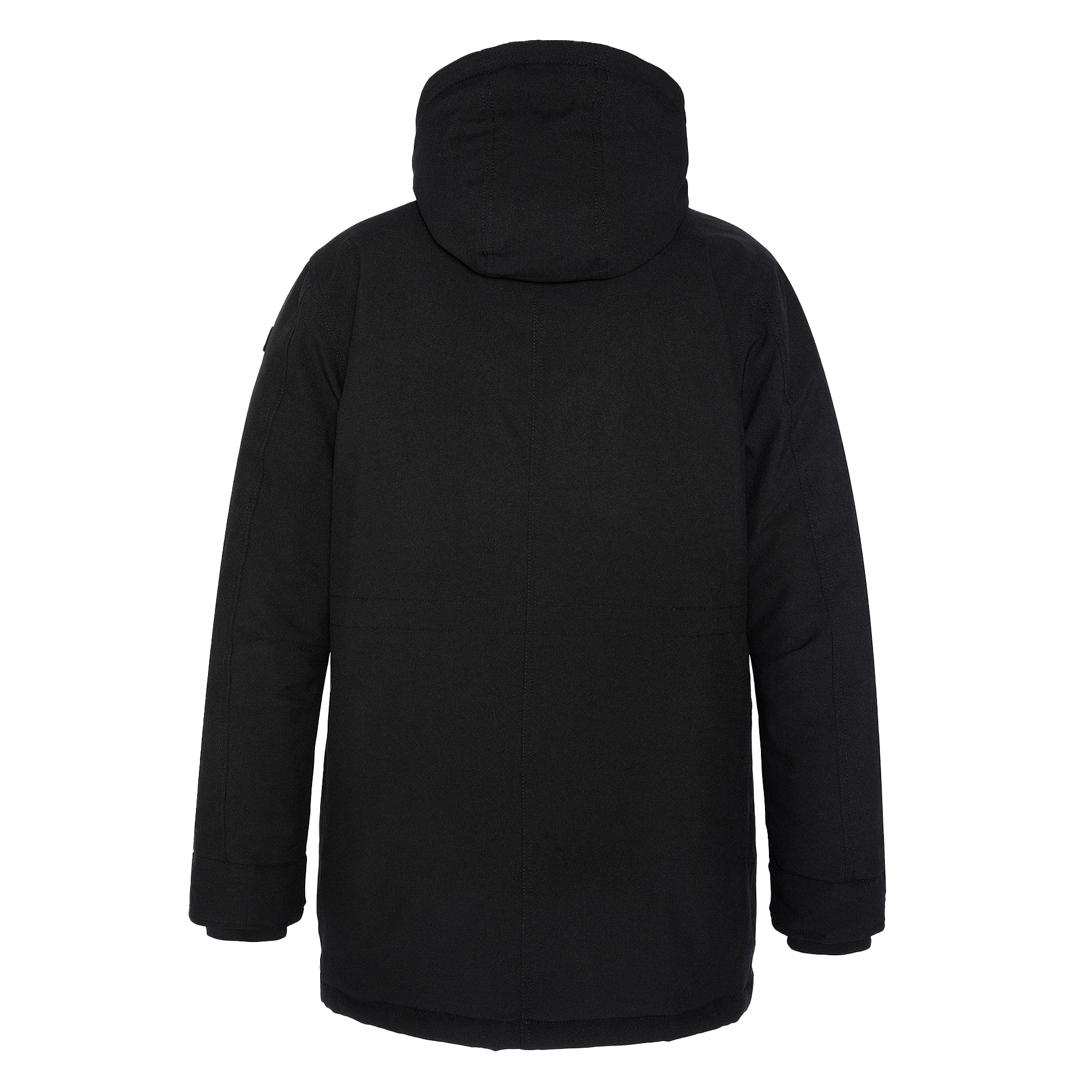 Parka col montant à capuche | Noir