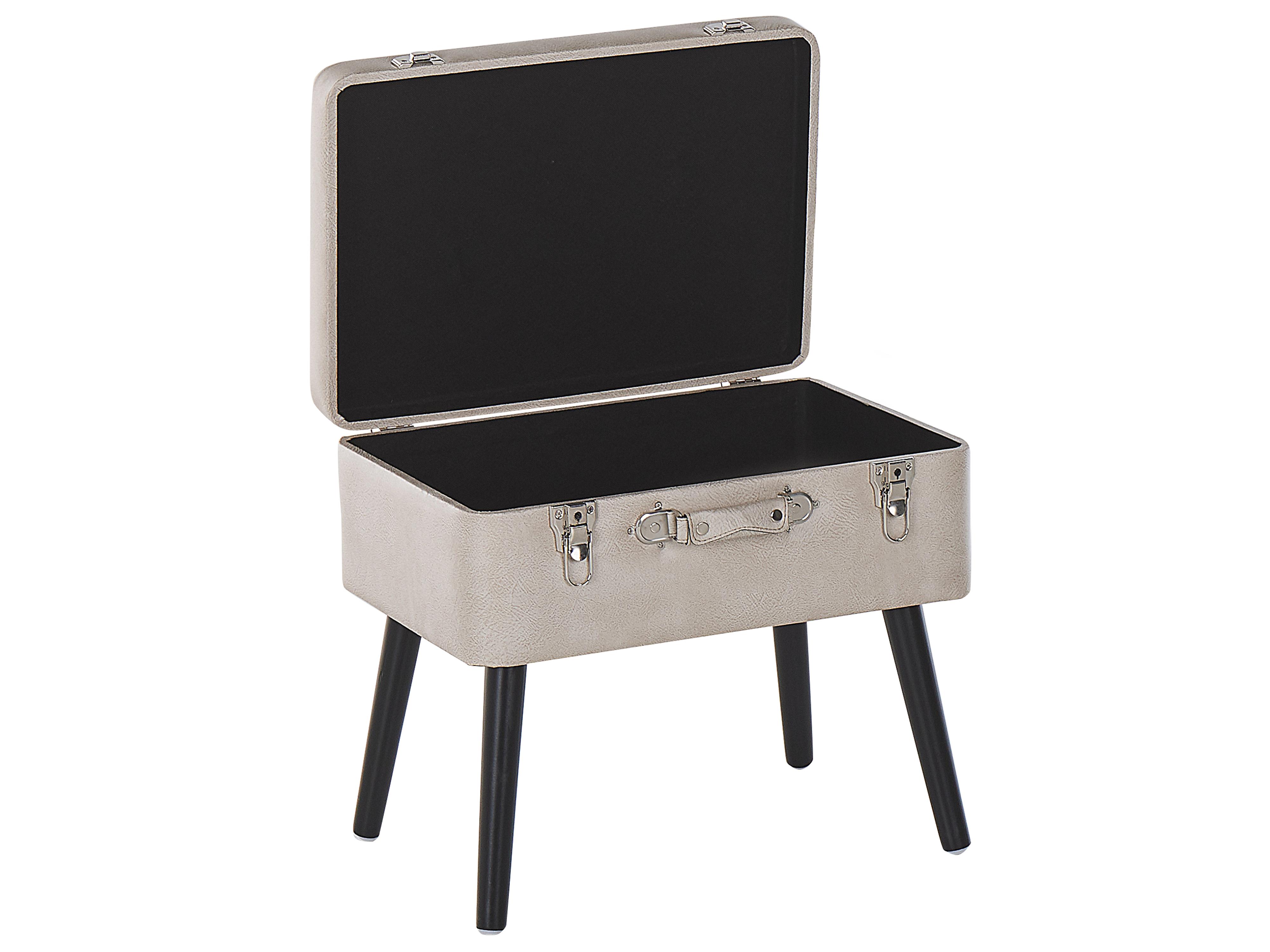 Hocker met opbergruimte MALLARD Kunstleer Beige