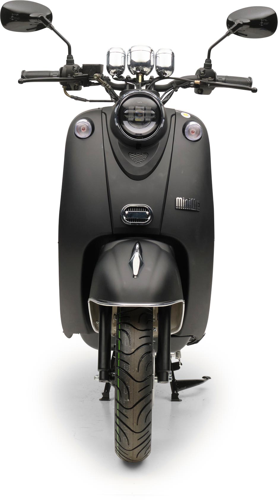 Motorroller Retro MiniMe 2.0 Mattschwarz 50ccm 45 kmh Moped Scooter