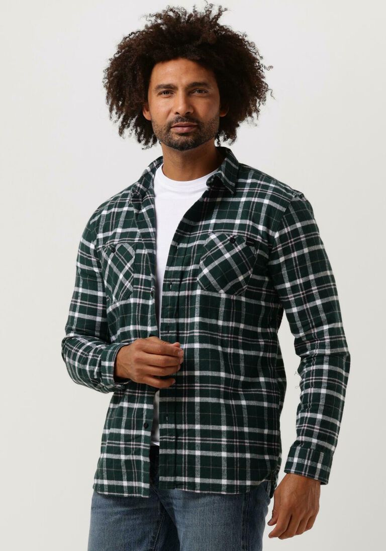 EDWIN groene edwin overshirt labour shirt ls heavy flannel brushed