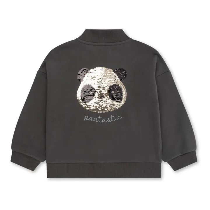 Konges Sløjd Bomber Coton Bio Panda Lou Sequin | Gris anthracite